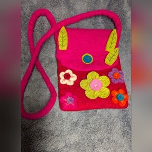 Colorful Felt Flower Kids Bag